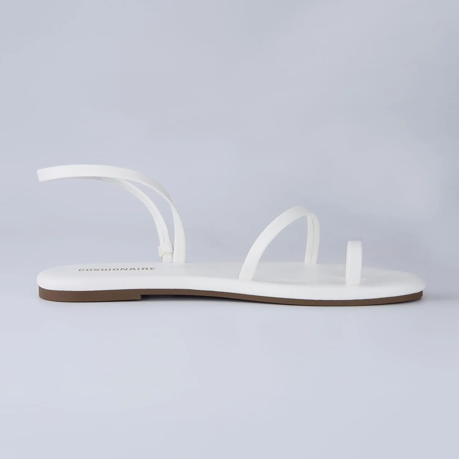 CUSHIONAIRE CHAI Women??s Strappy Sandals ?C Flat Sandals for Women, Comfortable Beach Sandals, Summer Slip-On Shoes, Casual Dressy Sandals