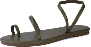 CUSHIONAIRE CHAI Women??s Strappy Sandals ?C Flat Sandals for Women, Comfortable Beach Sandals, Summer Slip-On Shoes, Casual Dressy Sandals