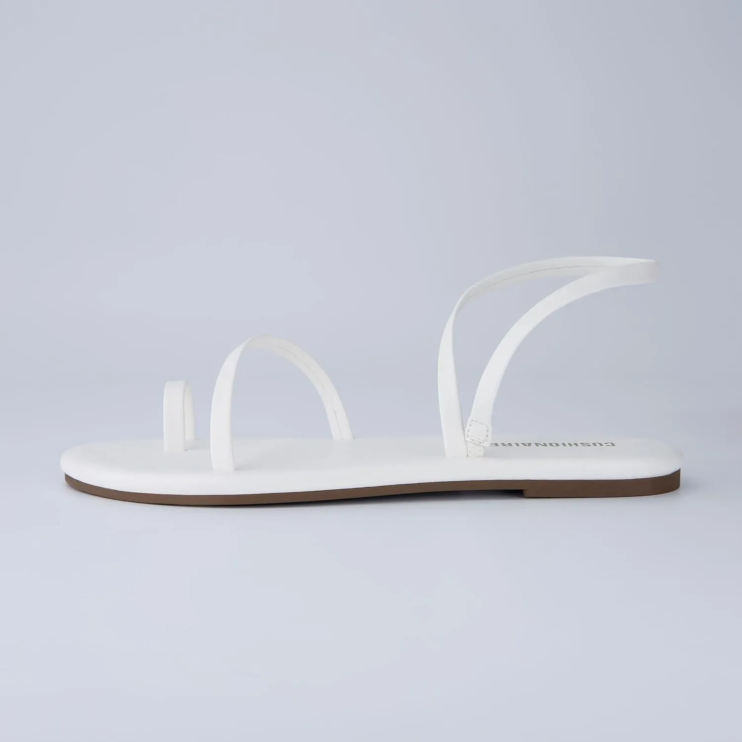CUSHIONAIRE CHAI Women??s Strappy Sandals ?C Flat Sandals for Women, Comfortable Beach Sandals, Summer Slip-On Shoes, Casual Dressy Sandals