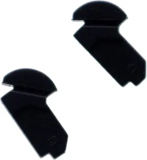 Deal4GO 2-Pcs Non-Slip Bottom Rubber Feet Strips Pads Replacement for Nintendo Switch OLED Console HEG-001 (Black)