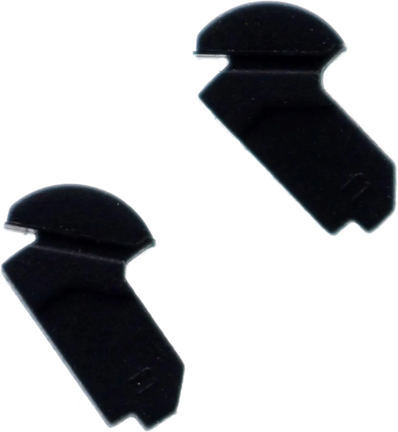 Deal4GO 2-Pcs Non-Slip Bottom Rubber Feet Strips Pads Replacement for Nintendo Switch OLED Console HEG-001 (Black)