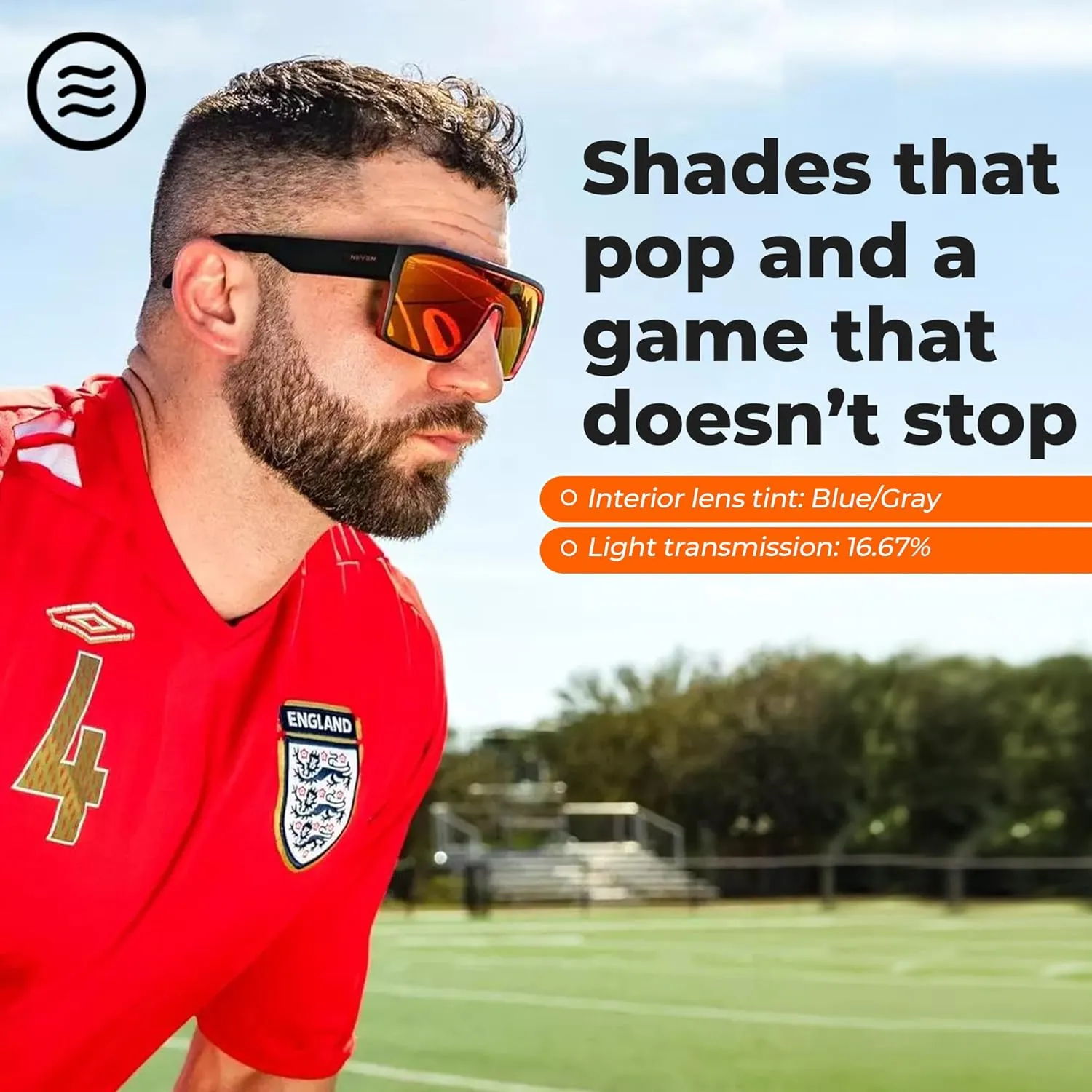 NEVEN Slater UV Frame Sunglasses For Men & Women - TR90 Oversized Polarized Sunglasses for Men - Coastal Sport Boxy Glasses