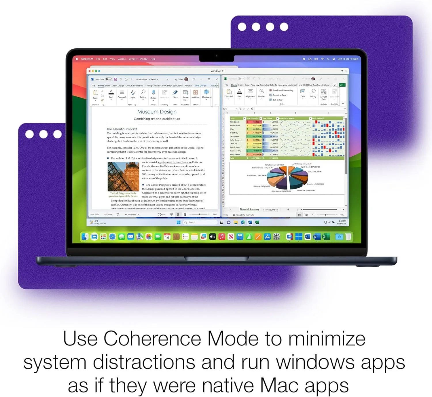 Parallels Desktop 20 for Mac Pro Edition | Run Windows on Mac Virtual Machine Software | Authorized by Microsoft | 1 Year Subscription [Mac Download]