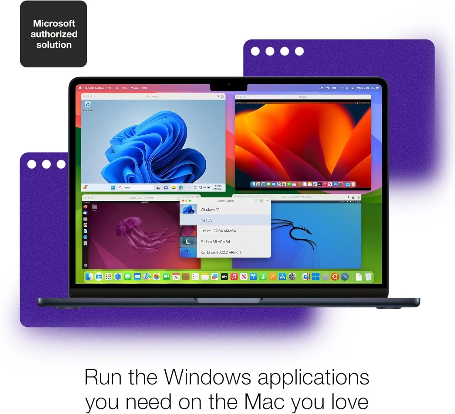 Parallels Desktop 20 for Mac Pro Edition | Run Windows on Mac Virtual Machine Software | Authorized by Microsoft | 1 Year Subscription [Mac Download]