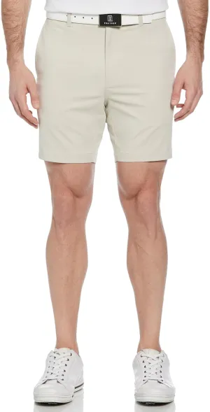PGA TOUR Men's 7?? Flat Front Performance Stretch Golf Shorts with Active Waistband