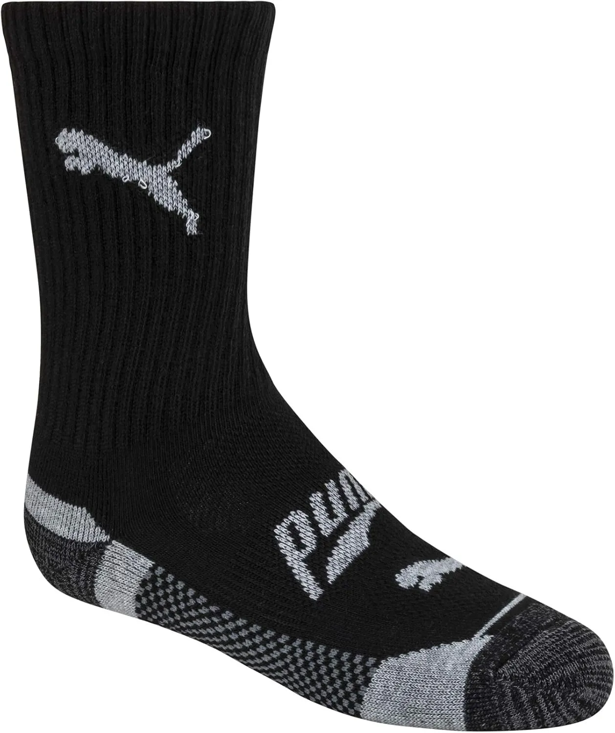 PUMA Boys' 6 Pack Crew Cut Socks