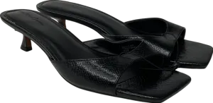 River Island Black Kitten Heels UK 6 EU 39 👠