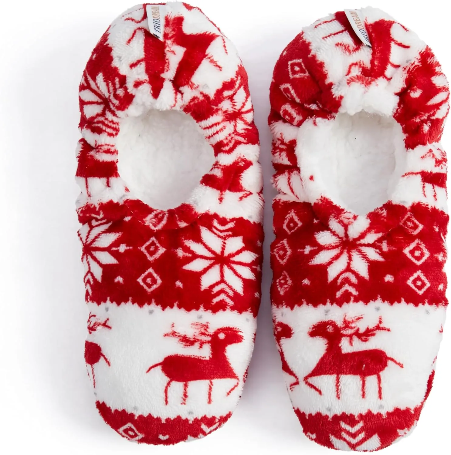 Velvet Plush Memory Foam Warm Slipper Socks For Women | Non-Slip One Size Fuzzy Socks For Women | Ultra Plush and Cozy Warmth Collection