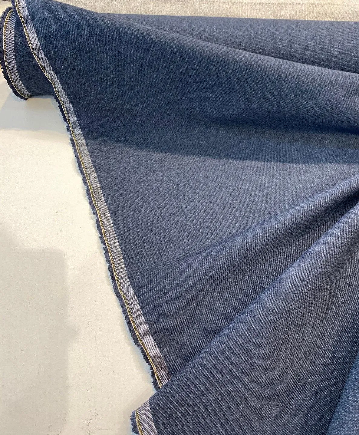 Washable Canvas Blue Indigo Revolution Performance Upholstery Fabric By The Yard